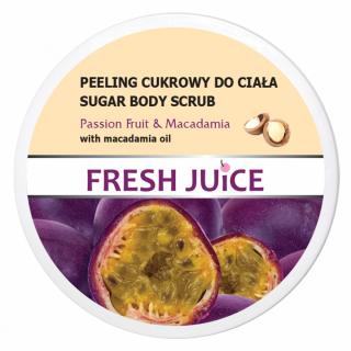 Fresh Juice Peeling do ciała Marakuja i Brązowy cukier 225 ml