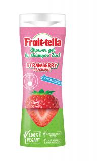 Fruit-Tella Żel pod Prysznic i Szampon 2w1 Truskawka 300ml