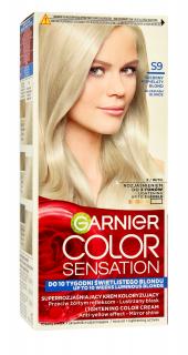 Garnier Color Sensation Krem Koloryzujący S9 Silver Ash Blonde - Srebrny Platynowy Blond 1op.