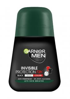 Garnier Men Dezodorant Roll-On Invisible Protection 72h - Black,White,Colors 50ml