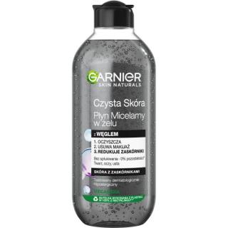 Garnier Skin Naturals Czysta Skóra Płyn Micelarny W Żelu Z Węglem - Skóra Z Zaskórnikami 400ml