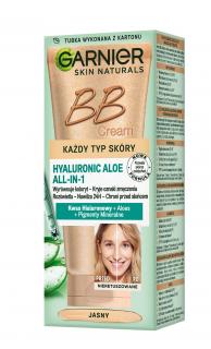 Garnier Skin Naturals Krem Tonujący Bb Hyaluronic Aloe All-In-One - Jasny - Każdy Rodzaj Cery 50ml