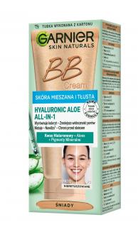 Garnier Skin Naturals Krem Tonujący Bb Hyaluronic Aloe All-In-One - Śniady - Cera Tłusta I Mieszana 50ml