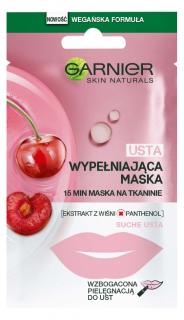 Garnier Skin Naturals Maseczka Nawilżająca Na Usta Cherry 1 Szt.