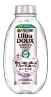 Garnier Ultra Doux Szampon do Włosów Długich Replumping Rise WaterStarch (Woda Ryżowa i Skrobia) 400ml