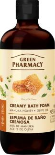 Green Pharmacy Kremowa Pianka do Kąpieli Miód Manuka + Oliwa z Oliwek 500 ml