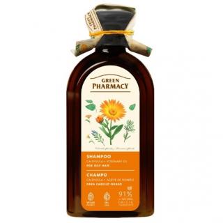 Green Pharmacy Szampon do Włosów Przetłuszczających się Nagietek i Olej Rozmarynowy 350ml