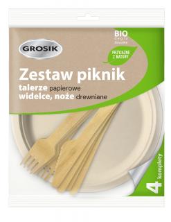 Grosik Zestaw Piknikowy Eko - 1op.-4 Komplety