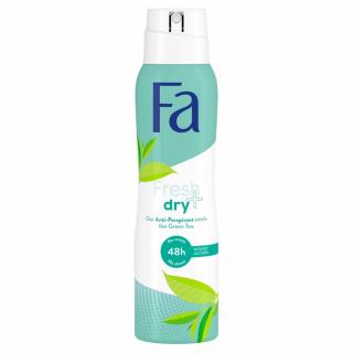 H Fa Deo Spray Fresh Dry Green Tea 150ml Top