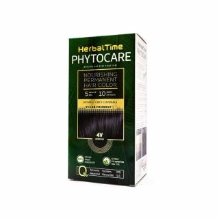 Herbal Time Phytocare Farba do Włosów Naturalna 4V Aubergine / Bakłażan