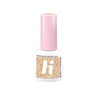 Hi Hybrid Lakier Hybrydowy 135 Rose Gold Sequin - Ballerina 5ml