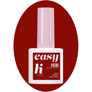 Hi Hybrid Lakier Hybrydowy Easy 3w1 620 Red Wine 5ml