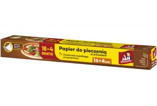 Jan Niezbędny Papier do Pieczenia w Arkuszach Biały 16+4 Arkusze Gratis