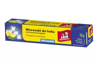 Jan Niezbędny Woreczki do Lodu Samozamykające Pudełko 240 Sztuk - 10 Woreczków