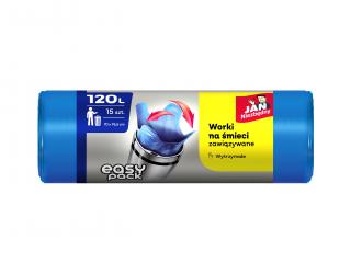 Jan Niezbędny Worki Na Śmieci HD Easy Pack Niebieskie 120L 15szt