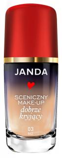 Janda Make-Up Sceniczny Dobrze Kryjący Nr 03 Beż  30ml