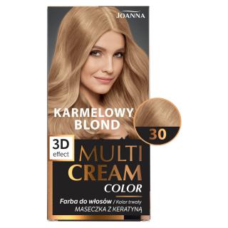 Joanna Multi Cream Color Farba do Włosów nr 30 Karmelowy Blond