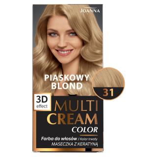 Joanna Multi Cream Color Farba do Włosów nr 31 Piaskowy Blond