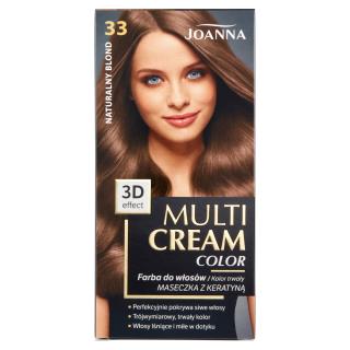 Joanna Multi Cream Color Farba  do Włosów nr 33 Naturalny blond