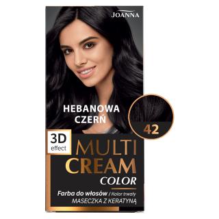 Joanna Multi Cream Color Farba do Włosów nr 42 Hebanowa Czerń