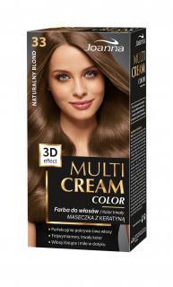 Joanna Multi Cream Color Farba Nr 33 Naturalny Blond