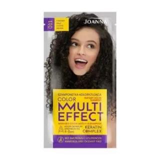 Joanna Multi Effect Color Szamponetka Koloryzująca Nr 11 Kawowy Brąz 35g