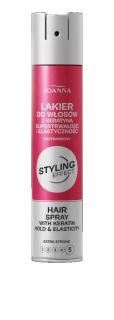 Joanna Styling Effect Lakier Do Włosów Z Keratyną Supertrwałość I Elastyczność Extra Strong - 250ml