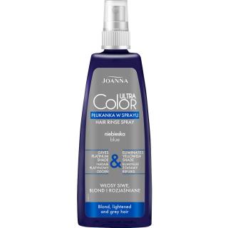 Joanna Ultra Color System Niebieska Płukanka do Włosów Blond w Sprayu 150 ml