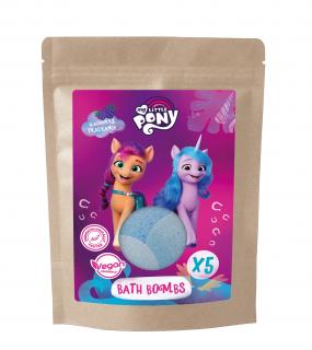 Kids My Little Pony Kule Koloryzujące do Kąpieli Jeżyna, Malina 5x50g