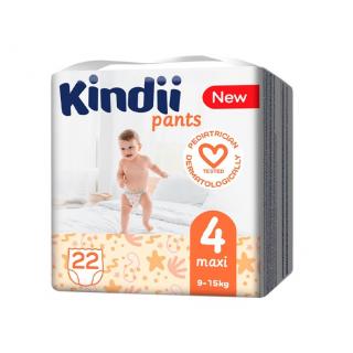 Kindi Pielucho-Majtki Maxi Rozmiar 4 (9-15 kg) 22 Sztuki