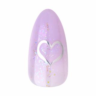 Kiss Sztuczne Paznokcie na Klej Gel Fantasy Jelly One Day Jelly Purple Medium Almond