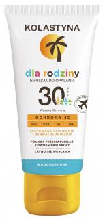 Kolastyna Emulsja Do Opalania Dla Rodziny - SPF30 80ml Travel Size Podróżny Rozmiar