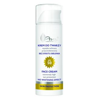 Krem do Twarzy Wysoka Ochrona Przeciwsłoneczna SPF 50 - Bez Efektu Bielenia 50 ml