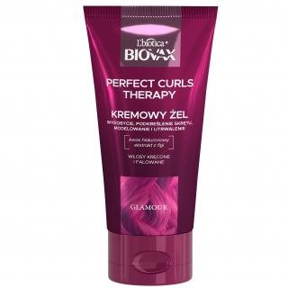 L Biotica Biovax Glamour Kremowy Żel Perfect Curls Therapy - do Włosów Kręconych i Falowanych 150ml