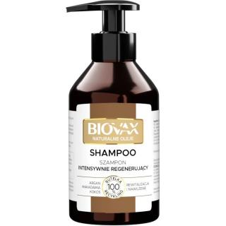 L`Biotica Biovax Szampon Intensywnie Regenerujący Naturalne Oleje - Argan, Makadamia, Kokos - 200 ml