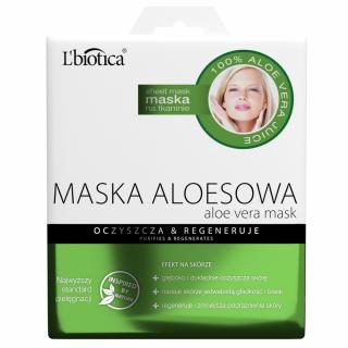 L`Biotica Maska Aloesowa Na Tkaninie - Oczyszcza Regeneruje 23ml