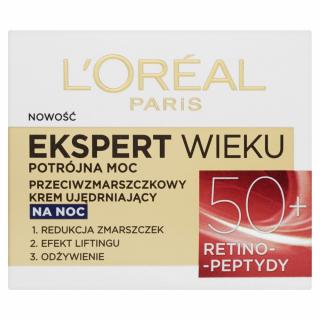 Loreal Ekspert Wieku 50+ Krem Ujędrniający Na Noc 50ml