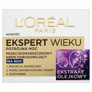 Loreal Ekspert Wieku 60+ Krem Odbudowujący Na Noc 50ml