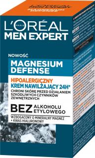 Loreal Men Expert Hipoalergiczny Krem Nawilżający 24h* Magnesium Defence 50ml