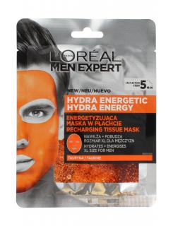 Loreal Men Expert Zestaw Hydra Energetic Energetyzująca Maska W Płachcie 1szt