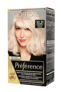 Loreal Preference Farba Do Włosów Nr 10.21 Stockholm - Bardzo Bardzo Jasny Perłowy Blond 1op.