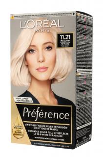 Loreal Preference Farba Do Włosów Nr 11.21 Moscow - Ultrajasny Chłodny Perłowy Blond 1op.