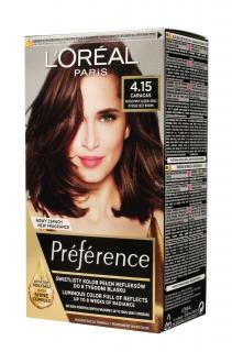 Loreal Preference Farba Do Włosów Nr 4.15 Caracas - Intensywny Głęboki Brąz 1op.