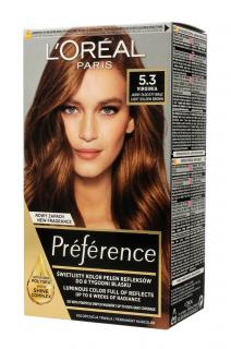 Loreal Preference Farba Do Włosów Nr 5.3 Virginia - Jasny Złocisty Brąz 1op.