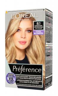 Loreal Preference Farba Do Włosów Nr 8.1 Copenhaguen - Jasny Popielaty Blond 1op.