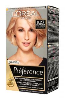 Loreal Preference Farba Do Włosów Nr 9.23 Santa Monica - Bardzo Jasny Blond Opalizująco-Złocisty 1op.