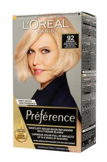 Loreal Preference Farba Do Włosów Nr 92 Warsaw - Bardzo Bardzo Jasny Beżowo-Perłowy Blond 1op.