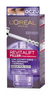 Loreal Revitalift Filler [Ha] Serum Pod Oczy Redukujące Zmarszczki 20ml
