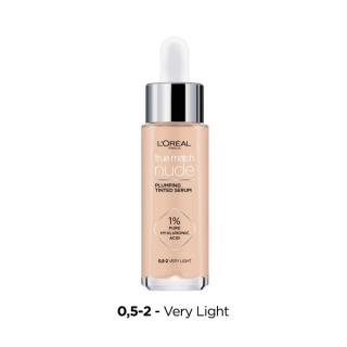 Loreal True Match Nude Serum w Podkładzie Wyrównujące Koloryt nr 0.5-2 Very Light 30ml