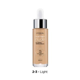 Loreal True Match Nude Serum w Podkładzie Wyrównujące Koloryt nr 2-3 Light 30ml